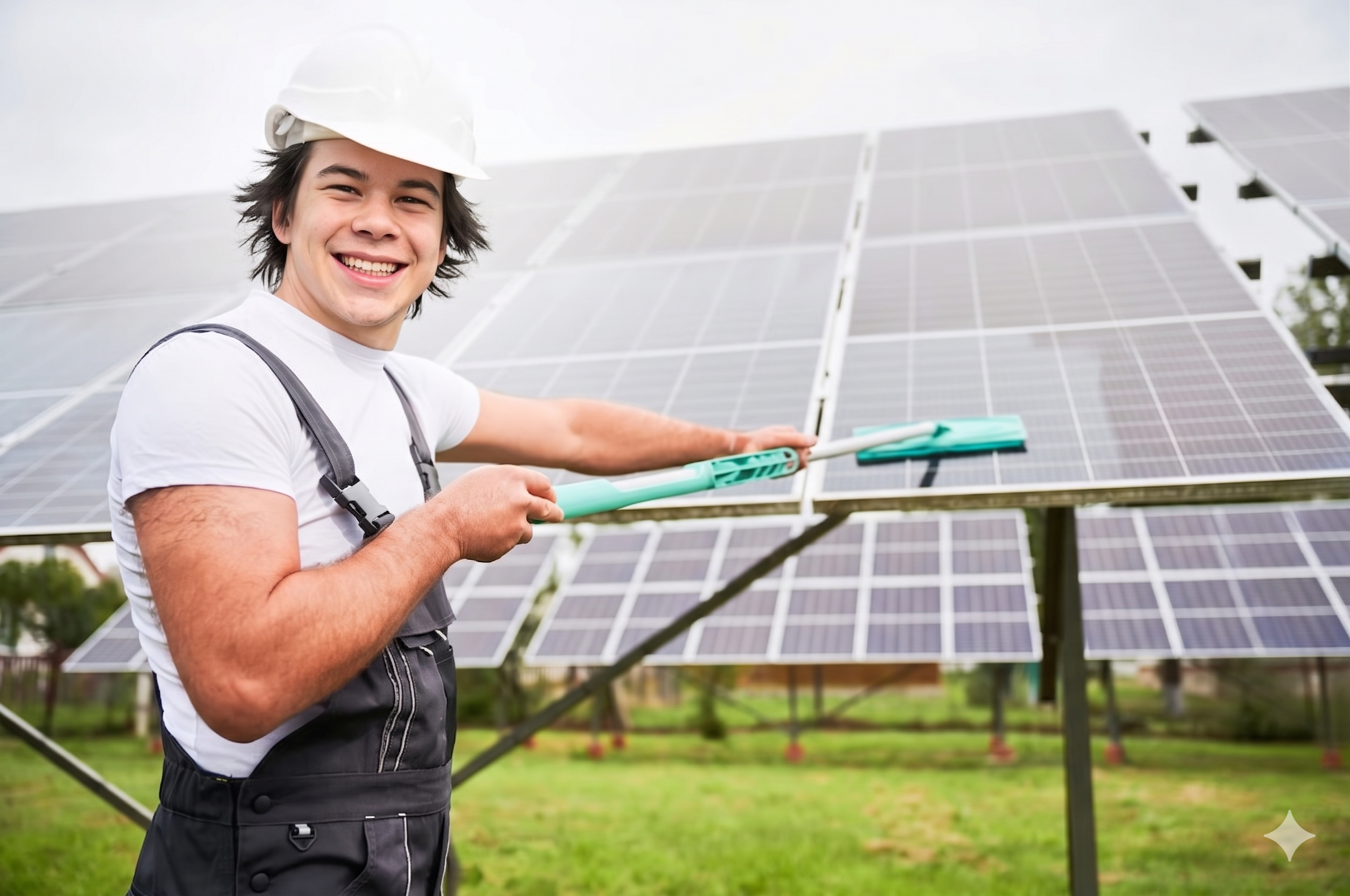 Solar panel cleaning by Willoughby Washing